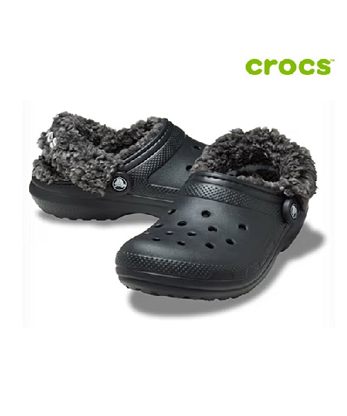 [크록스] 클래식 플리스 라인드 클로그 공용 털샌들 211396-001 M4W6